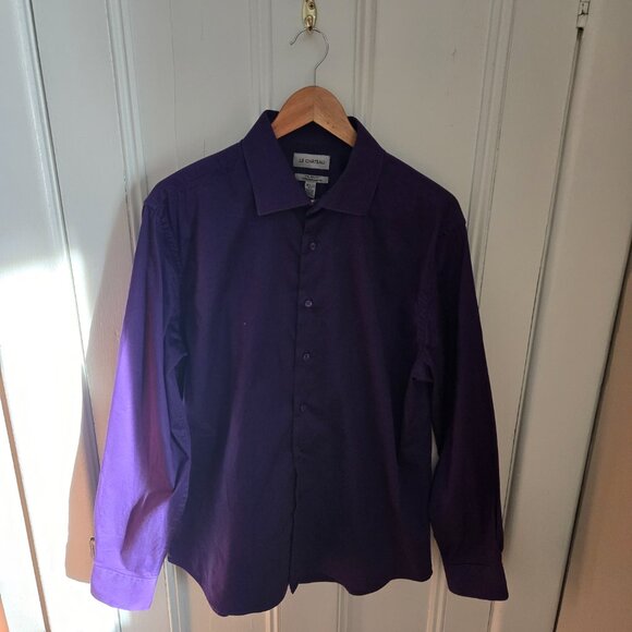 Le Chateau Large Tailored Fit Purple Shirt - Picture 2 of 7